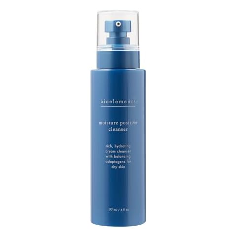 Bioelements Moisture Positive Cleanser - Rich Facial Cleanser for Dry Skin - Vegan, Gluten Free - Never Tested on Animals, 6 Fl Oz (Pack of 1) Cover