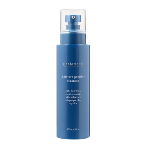 Bioelements Moisture Positive Cleanser - 6 fl oz - Rich Facial Cleanser for Dry Skin - Vegan Gluten Free - Never Tested on Animals