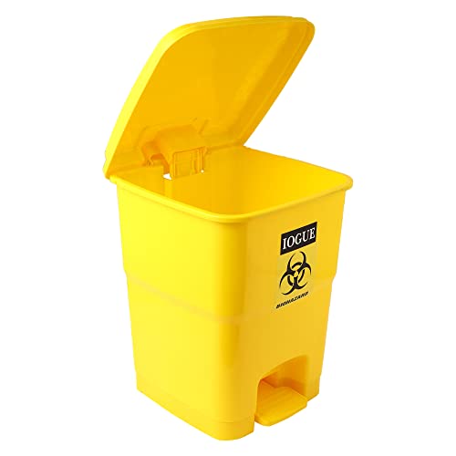 Image of Plastic Bio Medical Pedal Garbage Waste Dustbin 32 Litre (YELLOW + BLUE + BLACK + RED PACK OF 4)