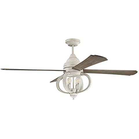 Craftmade AUG60CW4 Augusta Ceiling Fan with LED Light and Remote Control Cover