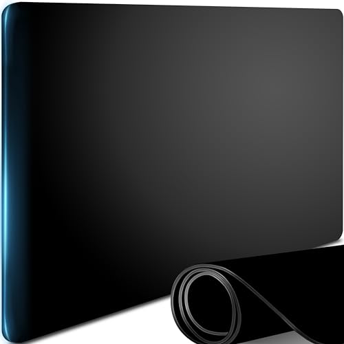 Retoo Alfombrilla Ratón XXL 100x50cm Escritorio Antideslizante Negra Gaming Oficina Grande Suave Precisa Ordenador Portátil Estable Resistente