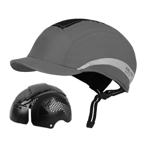 Casco de bicicleta tipo gorra de béisbol con protección reflectante para hombre y mujer
