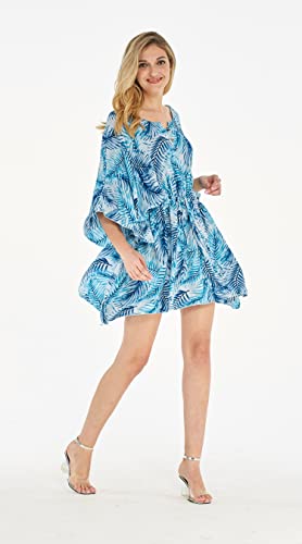 Image of Hawaii Hangover Family Matching Hawaiian Clothes, Simply Blue Leaves | Family matching Hawaiian outfits, Simply Blue Leaves, lightweight rayon, machine washable, tropical leaf print, luaus