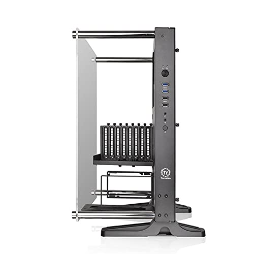 Thermaltake Core P3 TG Black ATX Open Frame Panoramic Viewing Tt LCS Certified Tempered Glass Gaming Computer Case CA 1G4 00M1WN 06