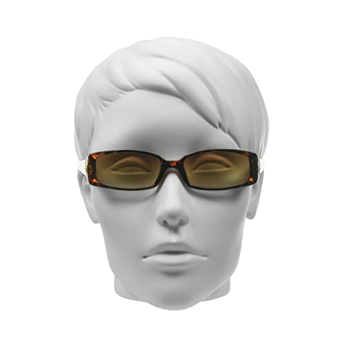 Image of proSPORT Full Lens Reading Sunglass Tinted Readers Women Small Gold or Silver Lion Crest Medusa Emblem Logo NOT BIFOCAL