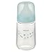 リッチェル はなえみ ガラス哺乳びん 240mL クリアブルー 3カ月頃~