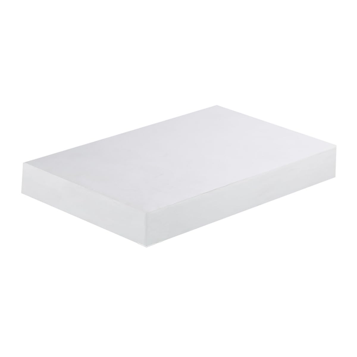 Wofdaly White Teflon Mats, Teflon Sheet 100 X 100Mm Non Stick Heat Resistant Craft Mat Heat Transfer Teflon Paper Sheet For Baking/Grill Mats,,Thickness: 15Mm