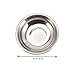 Lurrose 3sets Measuring Bowl for Scale Stainless Steel Weighing Dish Gram Scale Dish Electronic Tray 2pcs*3