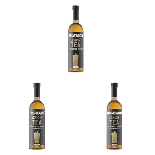 Image of Fruitaco Lemon Ice Tea Syrup: Perfect Blend For Cocktails, Mocktails, Iced Tea, And More | Non-Alcoholic Mixer For Refreshing Beverages, Liquid - 750 Ml (Pack of 3)