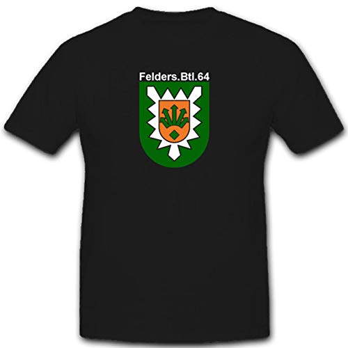 T-shirt noir Bundeswehr blason Feldersbtl 64 taille 4XL