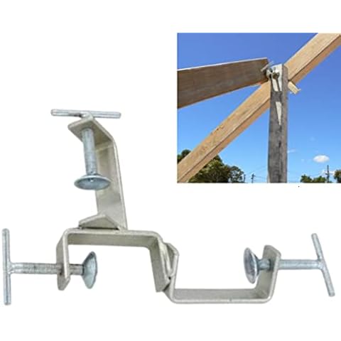 2Pack 3 Way Timber Clamps Adjustable for Bricklaying Zinc Profiles Clamp Setting Out Brick Laying 76 x 76mm to 38 x 38mm Cover