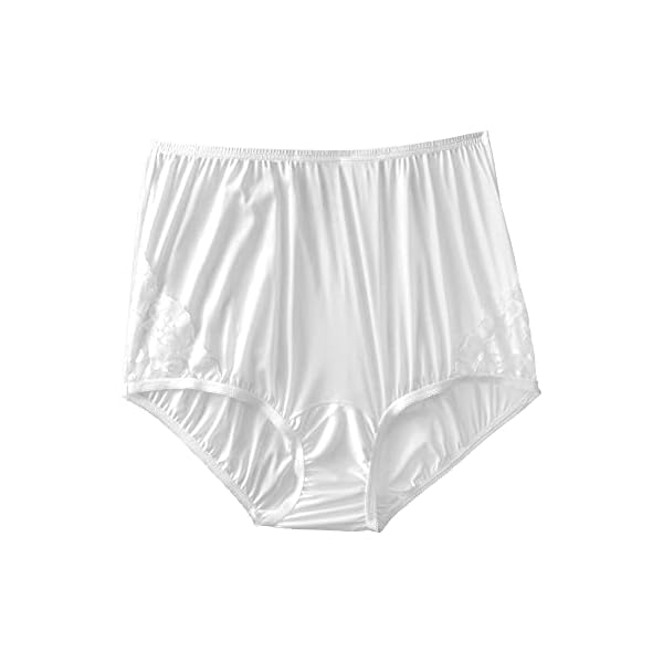 Vanity-Fair-Lace-Inset-Nylon-Panty-3-pk Vanity Fair Lace Inset Nylon Panty, White, 10, 3-pk