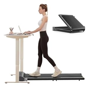 WALKINGPAD Z1 Laufband Klappbar, Walking Pad 1-6 km/h mit Fernbedienung und LED-Anzeige, Kompaktes und Leises Laufband Schreibtisch für Zuhause Büro