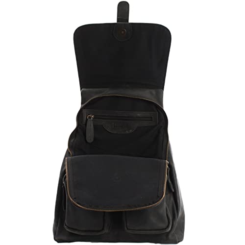 LECONI Zaino in stile vintage Zaino in pelle Zaino...