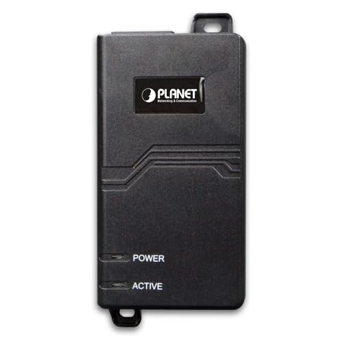 PLANET POE-163 commutateur réseau Gigabit Ethernet (10/100/1000) Connexion Ethernet, supportant l'alimentation Via ce Port (PoE) Noir