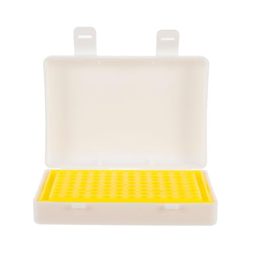 NAMOARLY 遠心管ケース孔フリップトップ蓋付き管ボックス軽量耐久性キャリングケース実験室用チューブラック