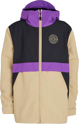AIRBLASTER Trencher Full Zip Snowboard Jacket - Youth, Tan, L