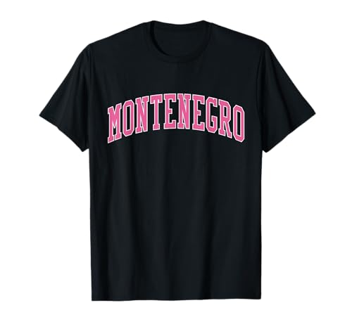 Montenegro Vintage Atheltic College Style T-Shirt