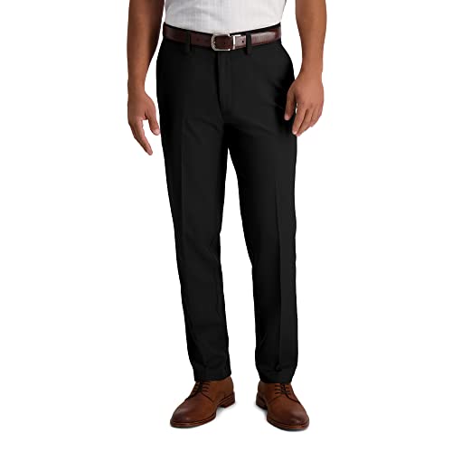 Haggar Men's Cool 18 Pro Slim Fit Flat Front Super Flex Waistband Casual Pant