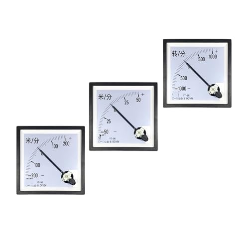NURII Cp96 10v Positive and Negative Tachometer, 1500 RPM/min, Bidirectional 1000 Meter Meter ±200m/min Sq96dh96(-1000M to 1000M 10V)