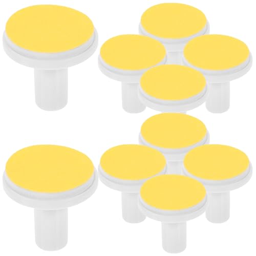 ibasenice 12 Cabezales de Pulido Amarillos para Lima de Uñas Eléctrica, Almohadillas de Repuesto para Uñas de Adultos, Compatibles y Duraderos para Recorte y Cuidado Profesional