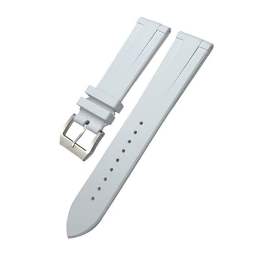 [VEł] 19mm 20mm 21mm 22mm \tghVRtbfSvoh IWC rbOpCbggbvƌ݊ Tissot Seiko vXgbvƌ݊(White,19MM_GOLDEN BUCKLE)