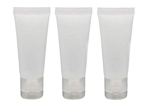 12PCS 100ML 3.4OZ Empty Transparent Refillable Plastic Soft Tube Makeup Container for Shampoo Cleanser Shower Gel Body Lotion Bottle Jars