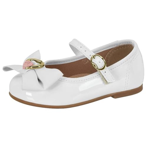 Sapatilha Bebê Molekinha Boneca Laço Fivela - Branco - 20