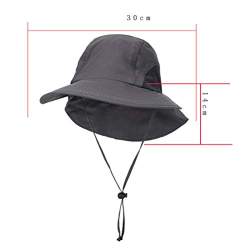 Chapéu de sol LIOOBO com proteção UV Chapéu de pescaria ajustável para caminhadas, acampamento, pesc
