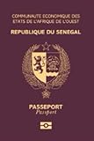 Senegal Passport Replica Lined Softcover 6'' x 9'' Notebook / Journal 120 pages - Orisha Publishing 