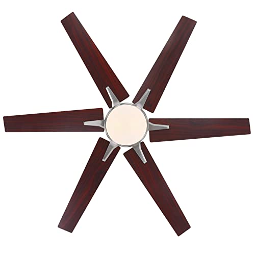 Image of Westinghouse 74003B00 Cayuga Smart Ceiling Fan, 60-Inch, Brushed Nickel
