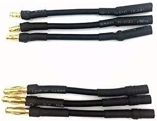 Hockus Accessories 6pcs/lot Handmade 3.5mm to 4.0mm Bullet Connector Adapter Male Female Gold Plug Converter for RC Hobby Motor ESC Connection - (Color: 6pcs 3.5-f to 4.0-m)