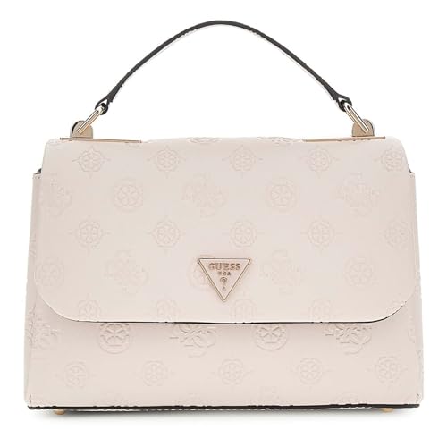 Sac à main GUESS Tisha écru avec bandoulière réglable, le cabas compact contre le désordre