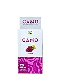 Afghan Hemp - Natural Leaf Wraps - Camo - Sealed Box - Various Flavors - 125 (25 x 5) Leaf Wraps per Box - (Grape)