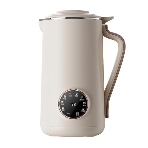 ZIJINGM 8 in 1 Nut Milk Maker, Homemade Almond, Oat, Coconut, Soy, Plant Based Milks and Non Dairy Beverages, Automatic Soybean Milk Machine with Delay Start/Keep Warm/Boil Water