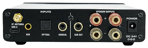 Image of Rockville Bundle: Pair LUX Stealth D4 Motorized Dual 4 inch Ceiling /Wall Speakers Bundle with BLUDAC2B Hi-Res 192K Amplifier, CL16-100-2 CL2 Rated 100' 16AWG Speaker Wire (3 Items)