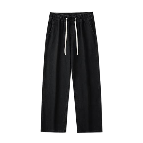 Men's Spring Retro Loose Straight-Leg American Casual Jeans3