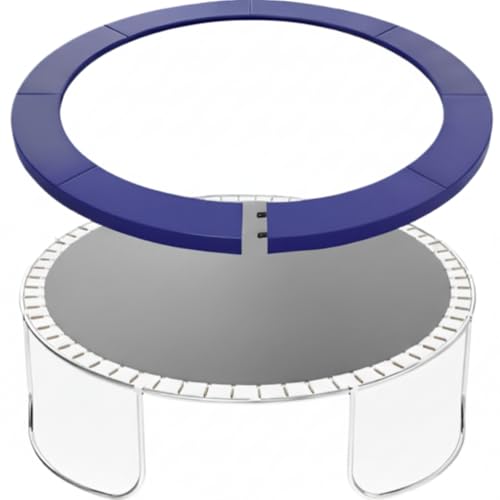 Trampoline Pro Blue 15 Ft 14 ft 12ft Trampoline Spring Cover with Easy Install Split Design Universal Trampoline Pad Replacement (14 Ft Trampoline Pad)