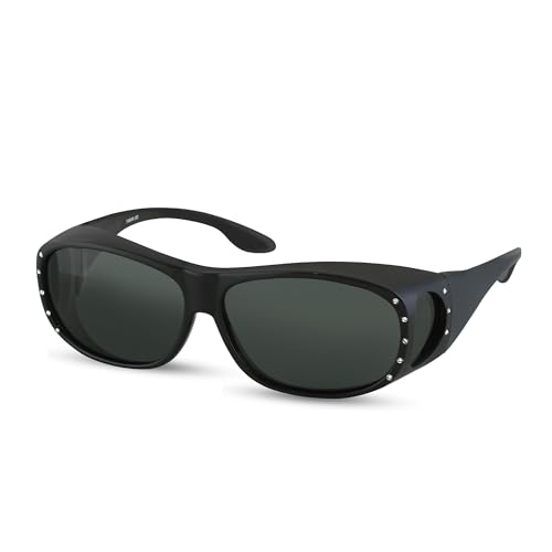 Image of LensCovers Polarized Wraparound Sunglasses | Wear Over Sunglasses | Fitover for Glasses