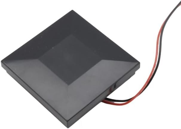 2" Sq. Black Ornamental Downward Low Voltage LED Lighted Vinyl Post Cap for Vinyl Fence and Railing (Pack of 4)