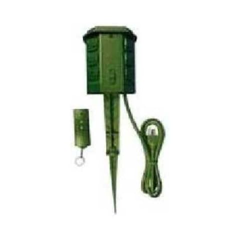Master Electrician SP-039 6 Outlet Stake with Remote Control Cover