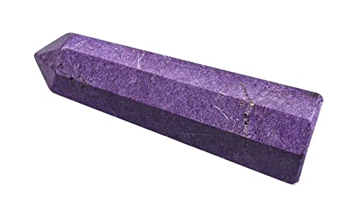 Image of Crystal Heaven Stichtite Crystal Tower Obelisk Point For Chakra, Healing And Balancing - Aaa Grade Original Certified Gemstone Agate For Reiki Meditation Yoga Spiritual (2-3 Inches)