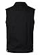 Yukirtiq Herren Denim Westen Zerrissen Männer Jeansweste Ärmellose Jeansjacken Freizeitweste Slim Fit Motorrad Weste Denim-Jacke, Schwarz, M