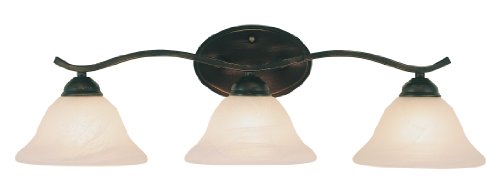 70% Off Discount Trans Glob Lighting TG2827 ROB Transitional Three Vanity Bar Outdoor-Post-Lights, W: 26 x H: 9, Bronze/Dark