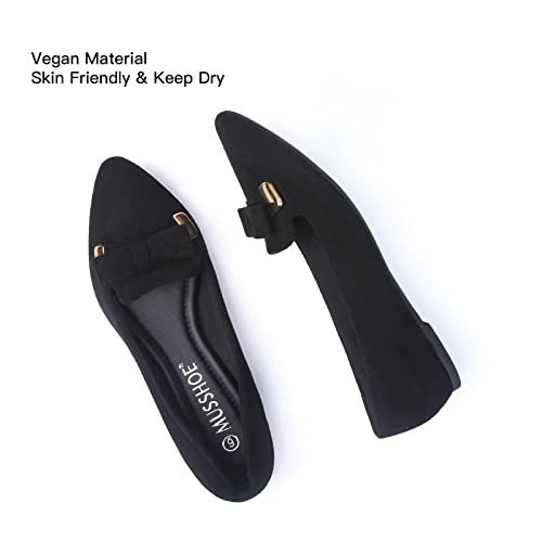 MUSSHOE Flat Shoes Women Comfortable Pointed Toe Women's Flats4
