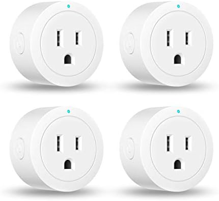 Smart Plug Amysen – Alexa, Echo & Google Home – Only WiFi 2.4G (4- Pack)