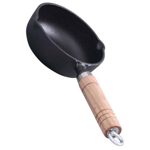 Mini casserole en fer de 11 cm avec son manche en bois - 2