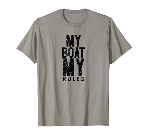 My Boat My Rules - Camisa de mar negra Camiseta