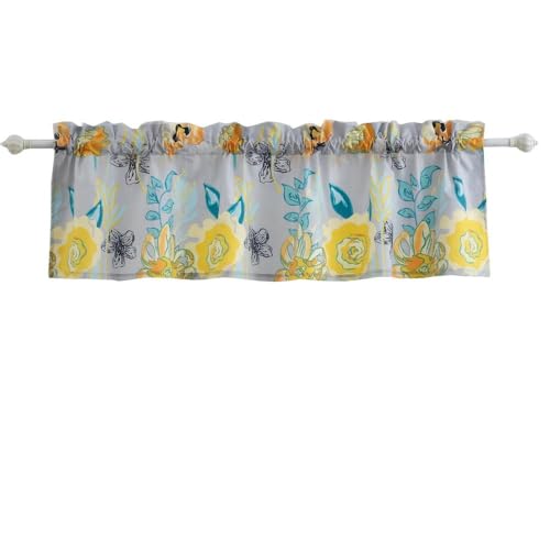 Greenland Home Watercolor Dream Window Treatment, 84x19 inches, Gray