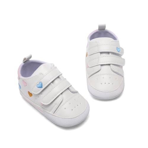 Image of Clowora Baby Boys Girls Shoes Non-Slip Rubber Sole Sneakers Infant First Walking Toddler Crib Shoes Newborn Loafers Flats.